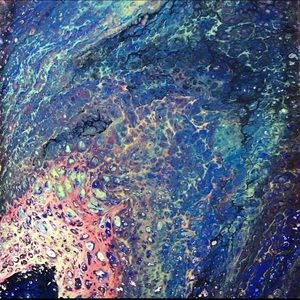 Mystery Fluid Art Painting on 8in x 10in Canvas